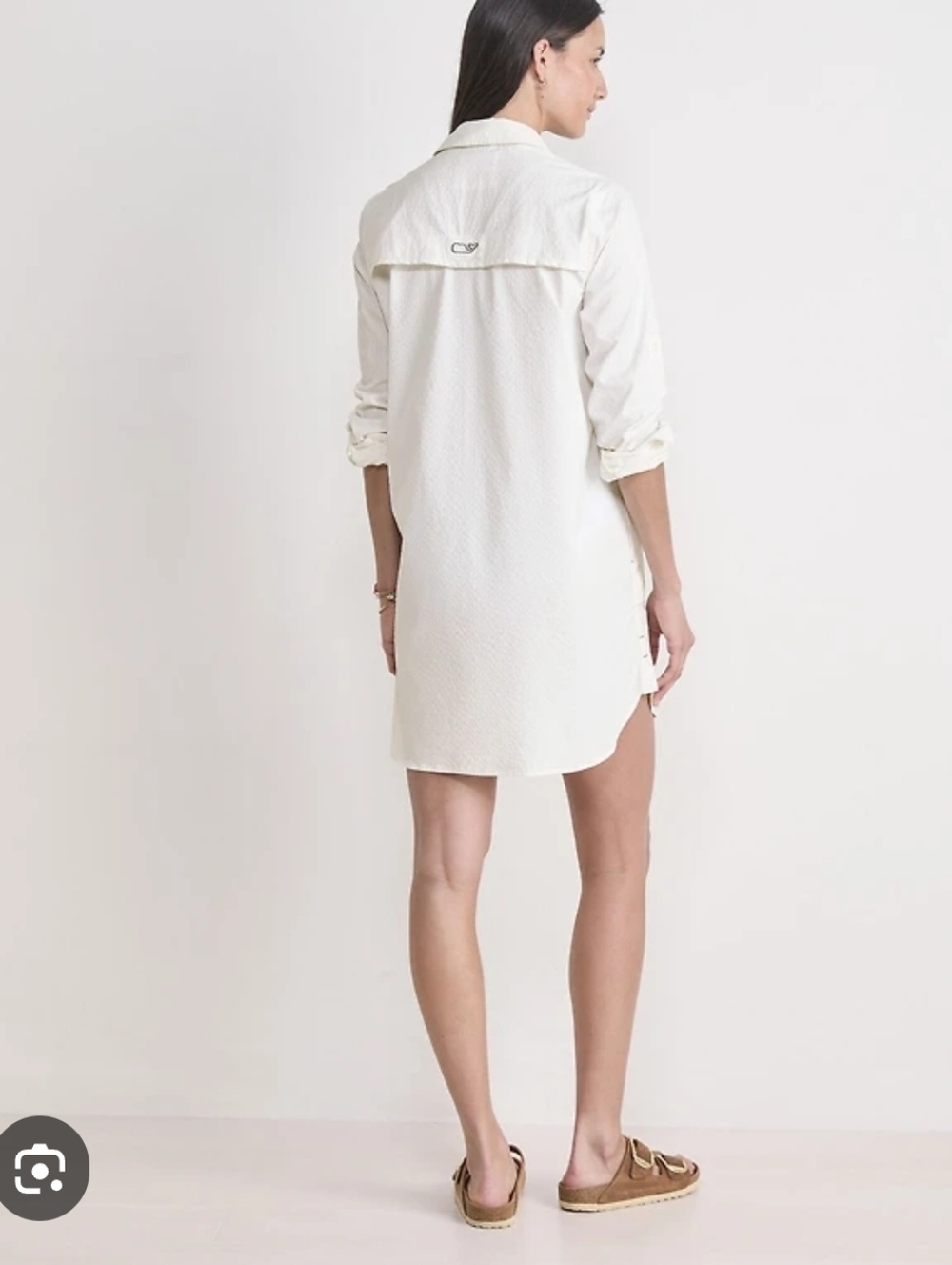 Vineyard Vines Performance Harbor Shirt Dress Coverup Size 10 - Picture 3 of 9